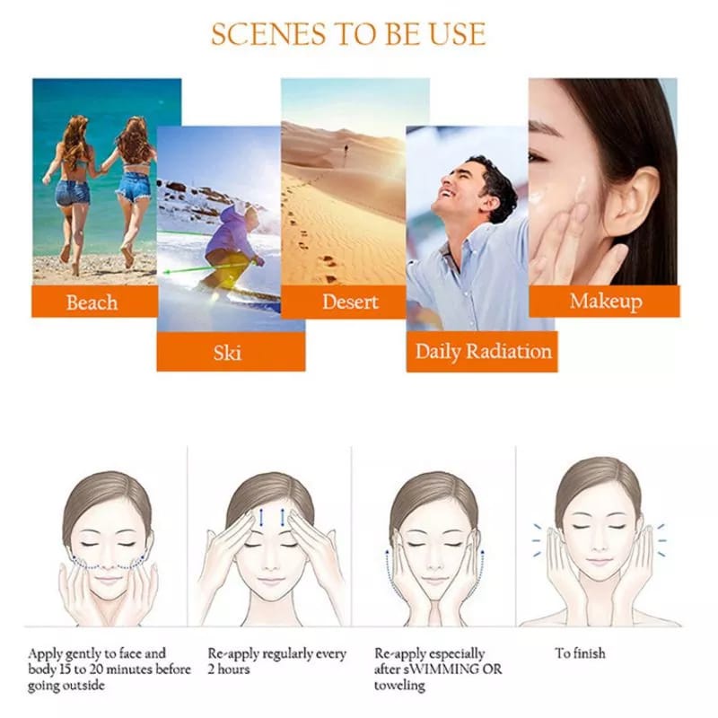 Veze Tabir Surya SPF50+ Krim Pemutih Pelindung Kulit Pelembab Anti Penuaan