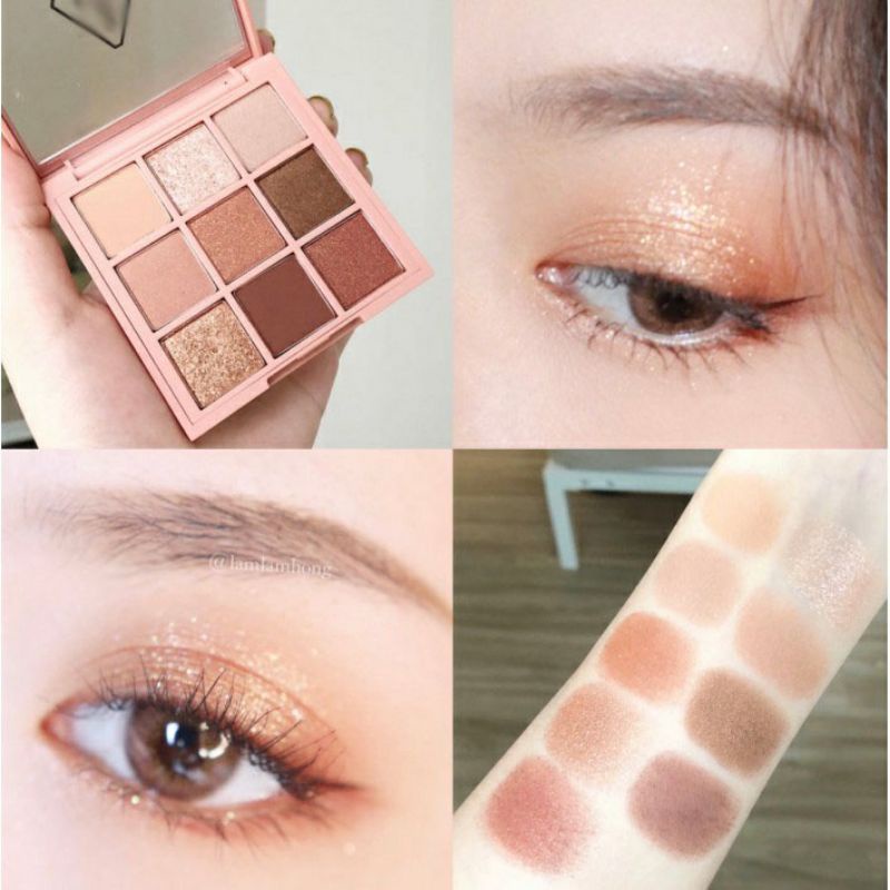 Matte Korean Eyeshadow Nude Color 9 Warna Smokey Eyeshadow Palet Termurah