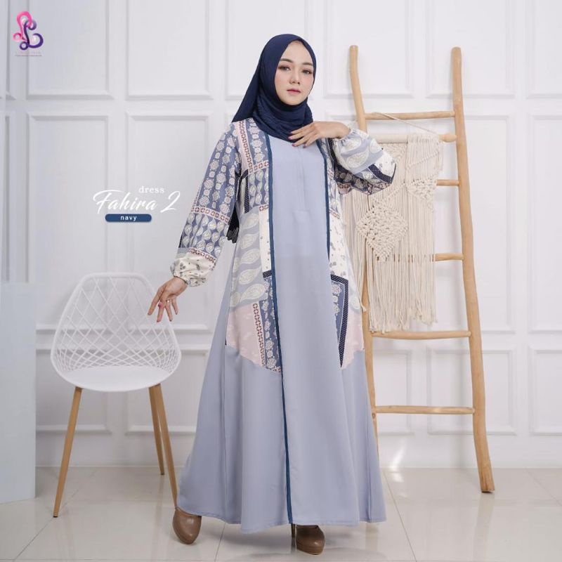 Linalivia Hijab || DRESS FAHIRA 2 || Gamis linalivia || Fahira dress || Bisa Cod