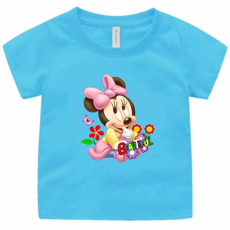 BAJU KAOS ANAK 1-12TAHUN CEWEK/COWOK MINI MOUSE