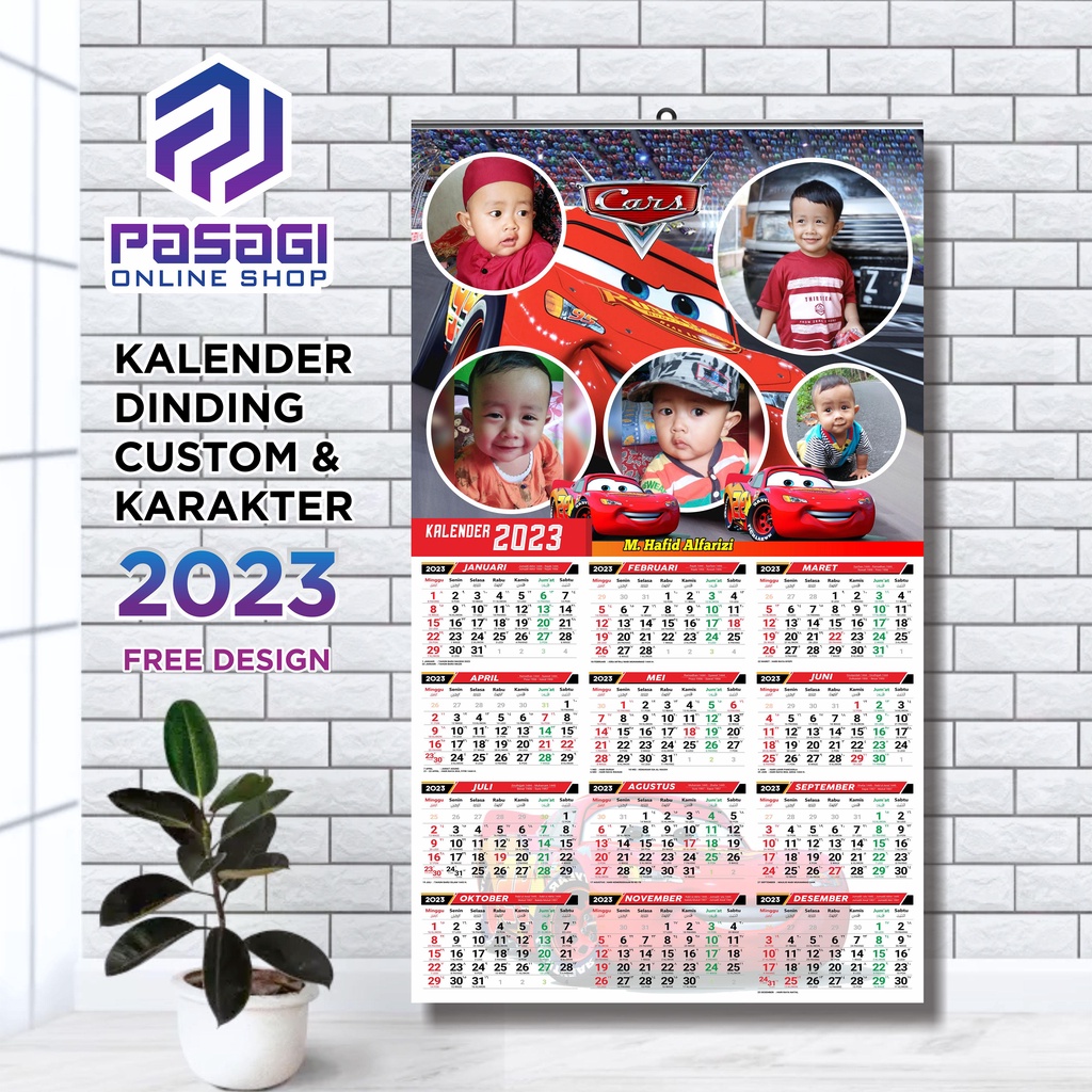 KALENDER 2023 | Kalender Karakter 2023 | Kalender Custom | kalender Foto | kalender Animasi Anak | K