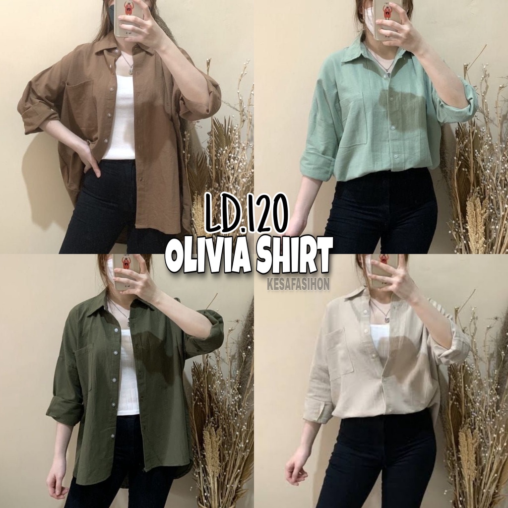 Kemeja wanita Oversize linen / Olivia Shirt