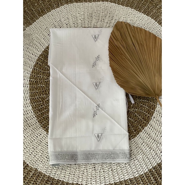 saputan bordir putih