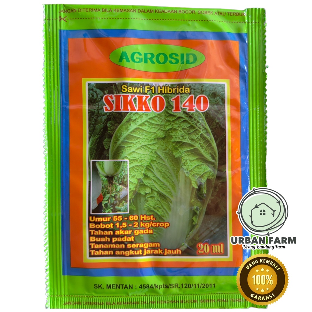 Benih Sawi Putih SIKKO 140 20ml - AGROSID