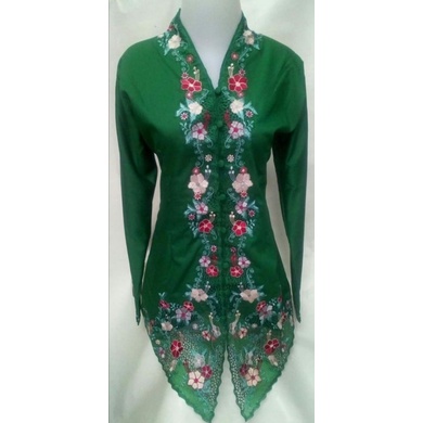 Atasan Kebaya Encim Bordir Motif Bunga