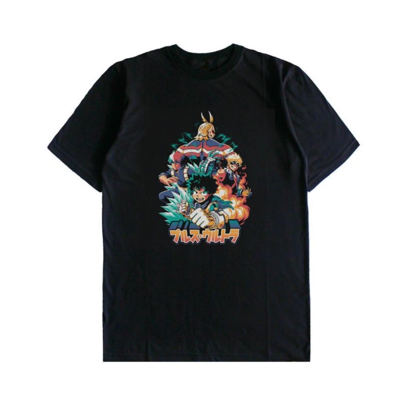 kaos anime my hero academia cotton combed 30s ready size S M L XL XXL XXXL XXXXL big size