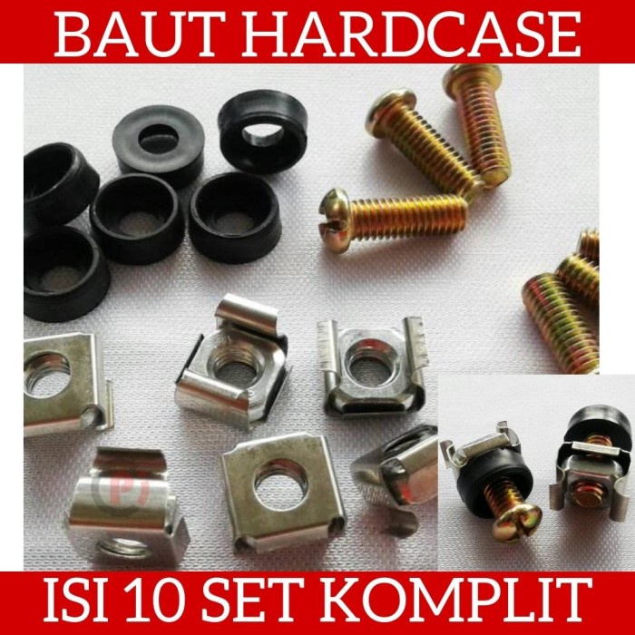 Isi 10 Set BAUT BESI LIST SIKU LUBANG Untuk RAK HARD CASE Audio System