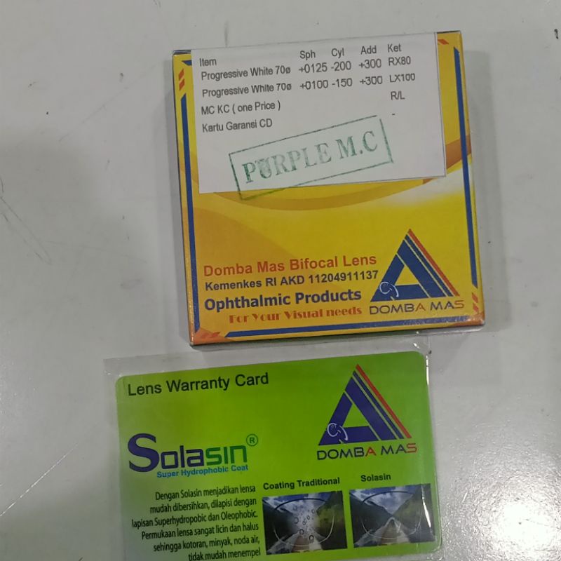 lensa progresif kaca RX