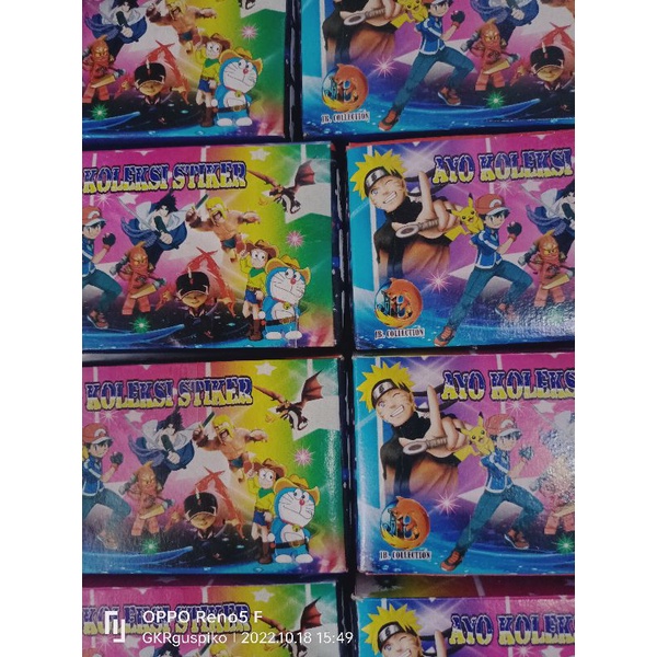 stiker NARUTO -DORAEMON paket 6 bok+ 60 buku album