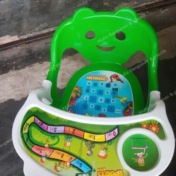 Kus Kursi Makan Anak Kursi Meja Plastik Anak 1-5 Tahun