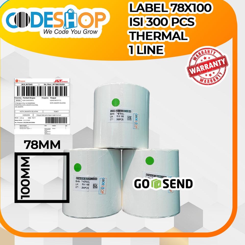 

Bayar Di Tempat KERTAS STICKER LABEL THERMAL 78 X 100 MM - 1 LINE - DIRECT THERMAL ♩♪