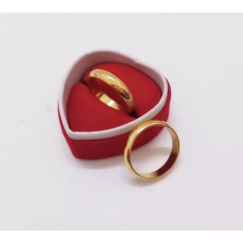cincin tunangan simple 2pc
