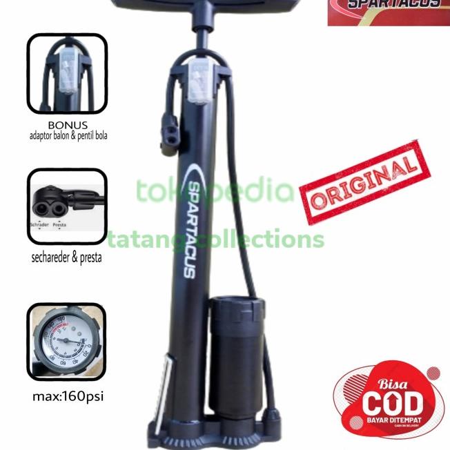 Pompa Ban Pompa Angin Sepeda Motor ODESSY JEMBOLY ALOY - SPARTACUS