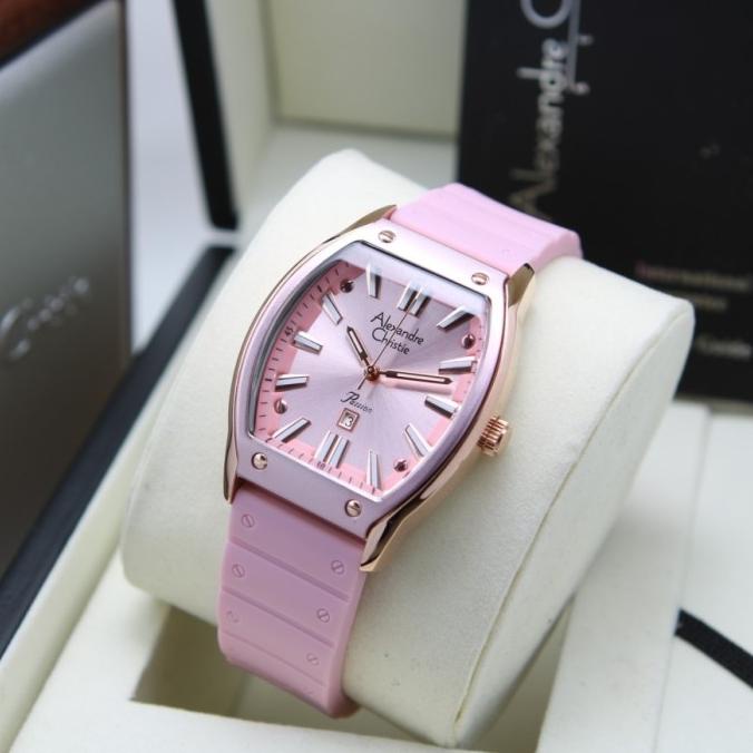 Jam Tangan Wanita Alexandre Christie Ac 2941 Ac2941 Rosegold Pink Ori