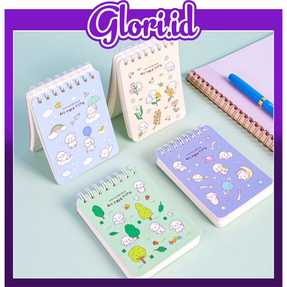 

GLORI.ID Spiral Notebook / Buku Tulis Buku Catatan Spiral Mini Pocket Size A7 S025