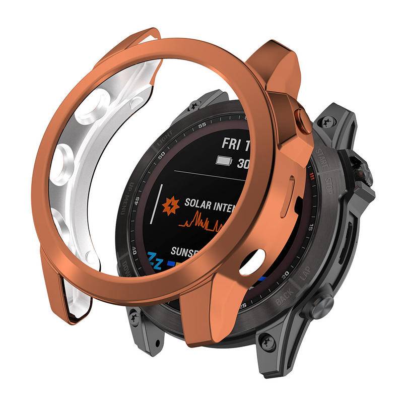 Soft Case Silikon TPU Dengan Frame Bumper Cover Proteksi Smartwatch Garmin Fenix 5 5X 7 7S 7X