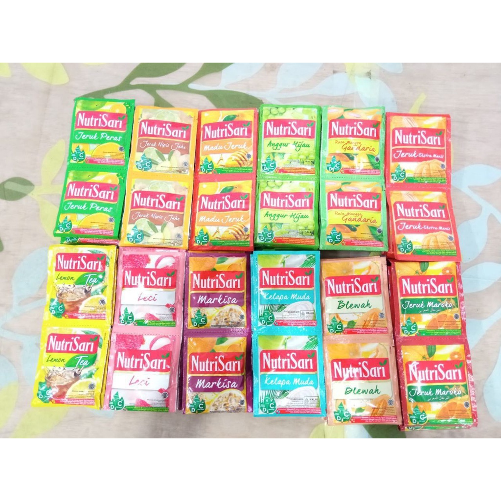 

NUTRISARI RENCENG ISI 10 @14 GRAM ALL VARIAN [gerai]