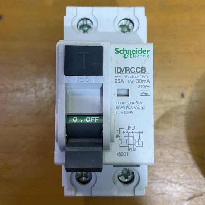 Safety Schneider Elcb/Rccb Id 2P 25A 30Ma