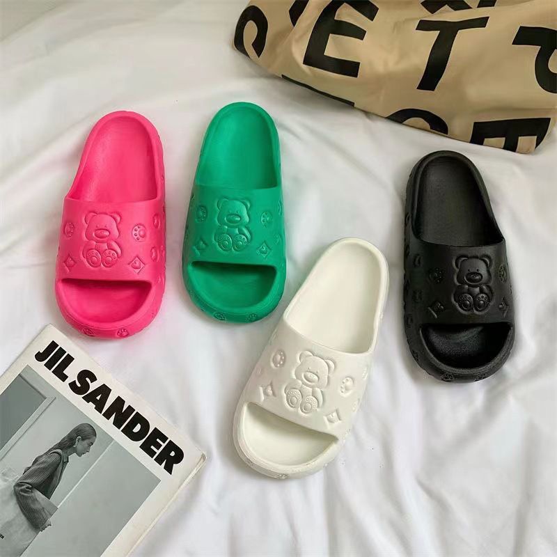 Sandal Slop wanita Bangkok Jelly Panda Bear Import High Quality