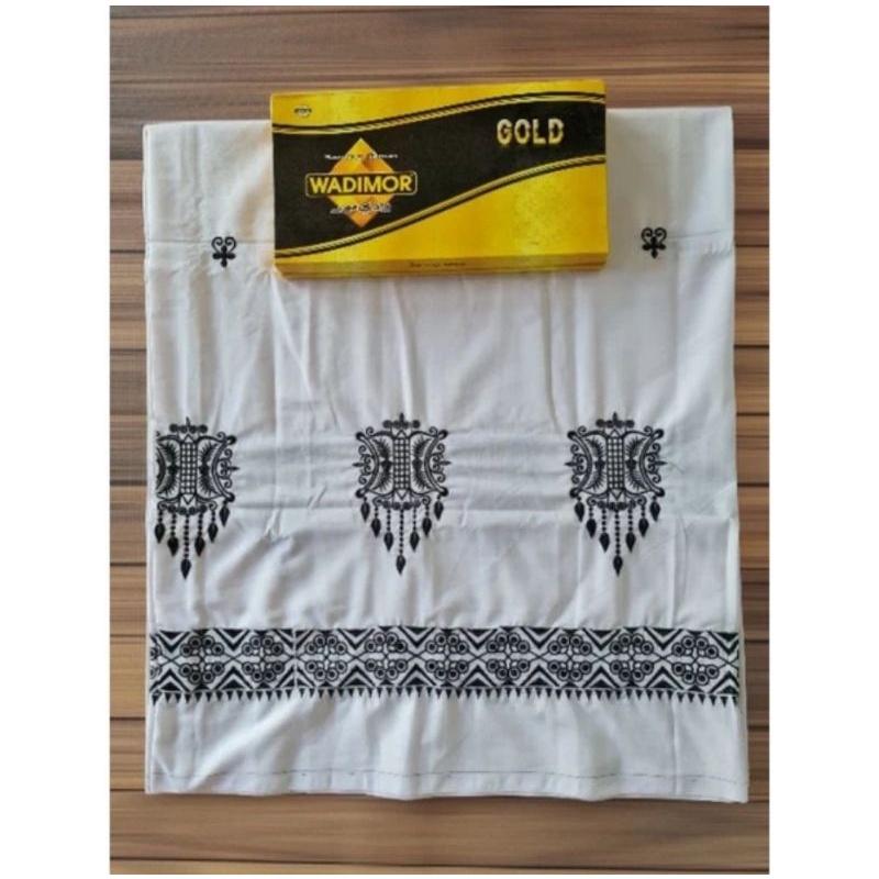 Sarung Bordir Pintoe Aceh Putih Asli || Kain Sarung Khas Aceh Asli
