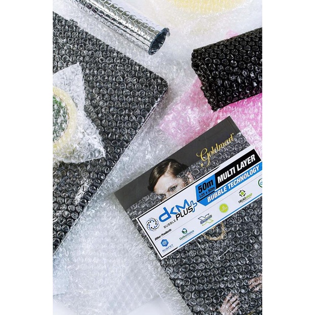 

PLASTIK BUBBLE WRAP DKM+ GREEN - BUBLE LAPISAN PACKING - 125CMx50M, GREEN