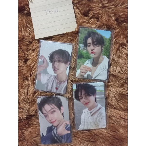 PHOTOCARD MAXIDENT GO VER T-CRUSH HEART VER STRAYKIDS HAN JISUNG, FELIX, JEONGIN IN, LEEKNOW LINO, H