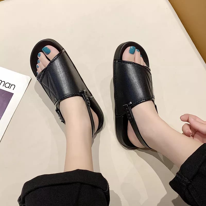 Alibaba1688 Sandal Tali Karet Wanita Slippers 2in1 / Sandal Wanita Casual / Sendal Wanita Jelly / Sandal Tali Jelly Wanita