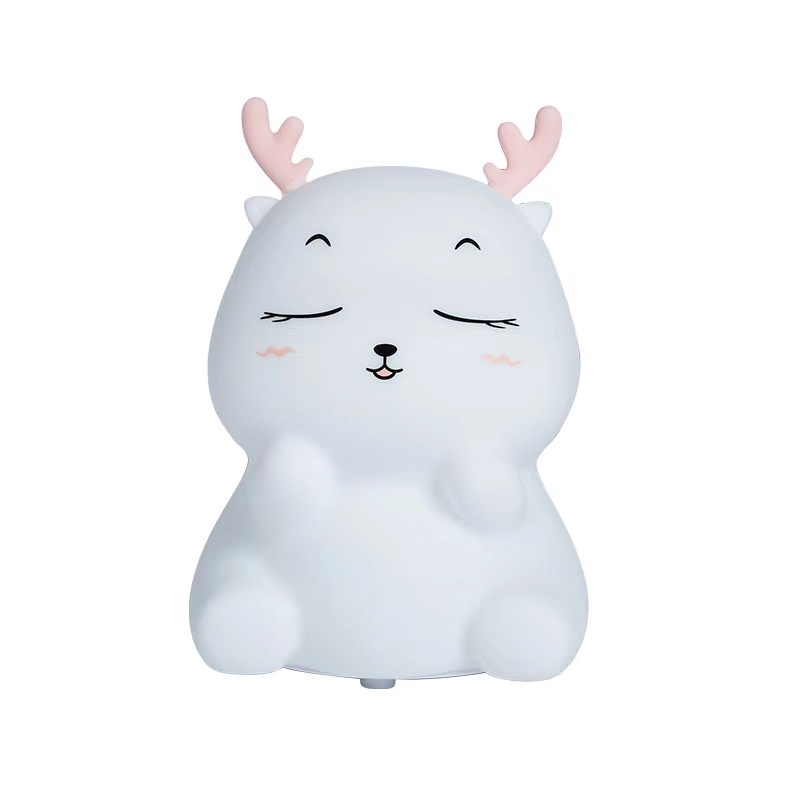 BONEKA LAMPU TIDUR CUTE BABY DEER SOFT HEAD TOUCH DIMMER new deer 2