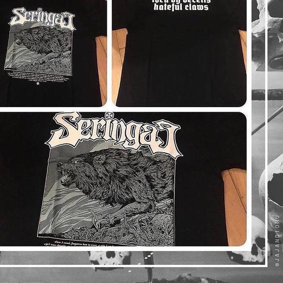 Ts Seringai - Lone Wolf - Hitam, L