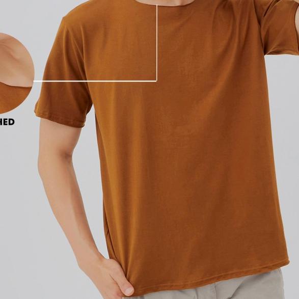 Raw T-Shirt (Kaos Polos Unfinished) By SCHOUTEN - White, XL