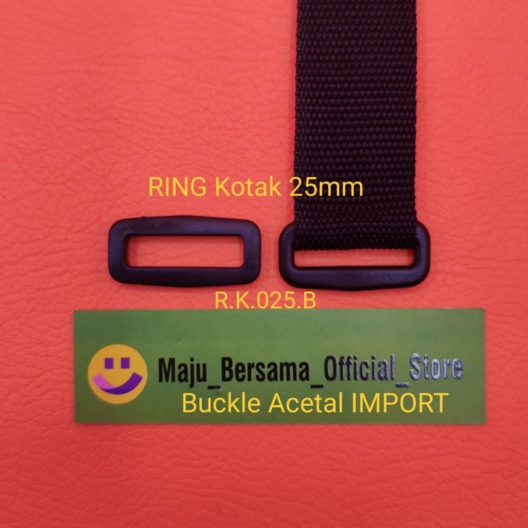 Buckle Acetal Import - Ring Jalan &amp; Ring Kotak 25mm - SK1