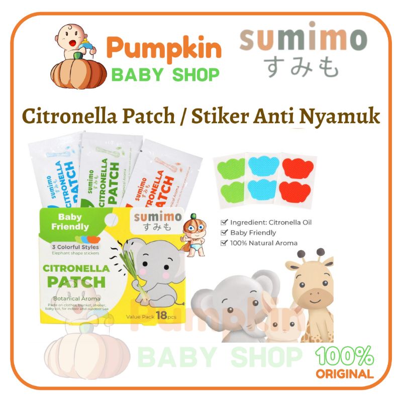 Sumimo Citronella Pactch Sticker Anti Nyamuk isi 18pcs