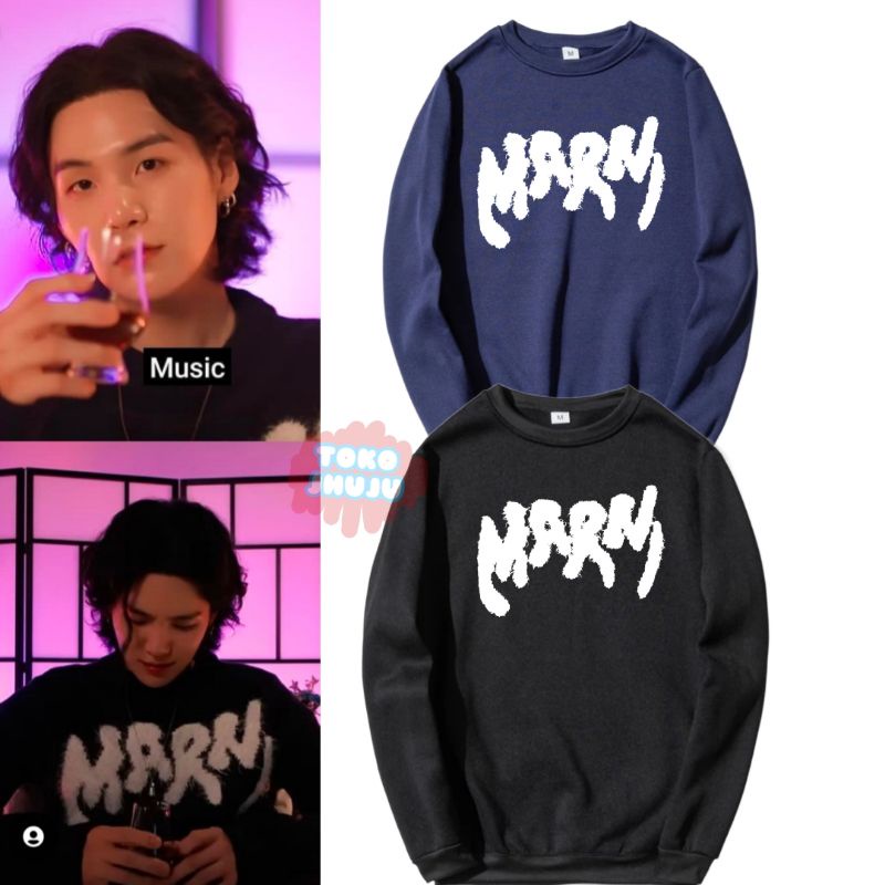 Sweater Bangtan Suga style MARRNI BRUSH PRINT