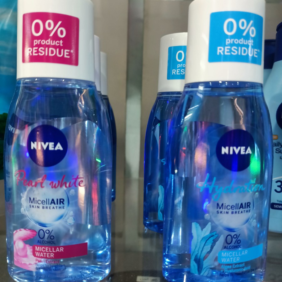 nivea pearl white micellar water skin breathe