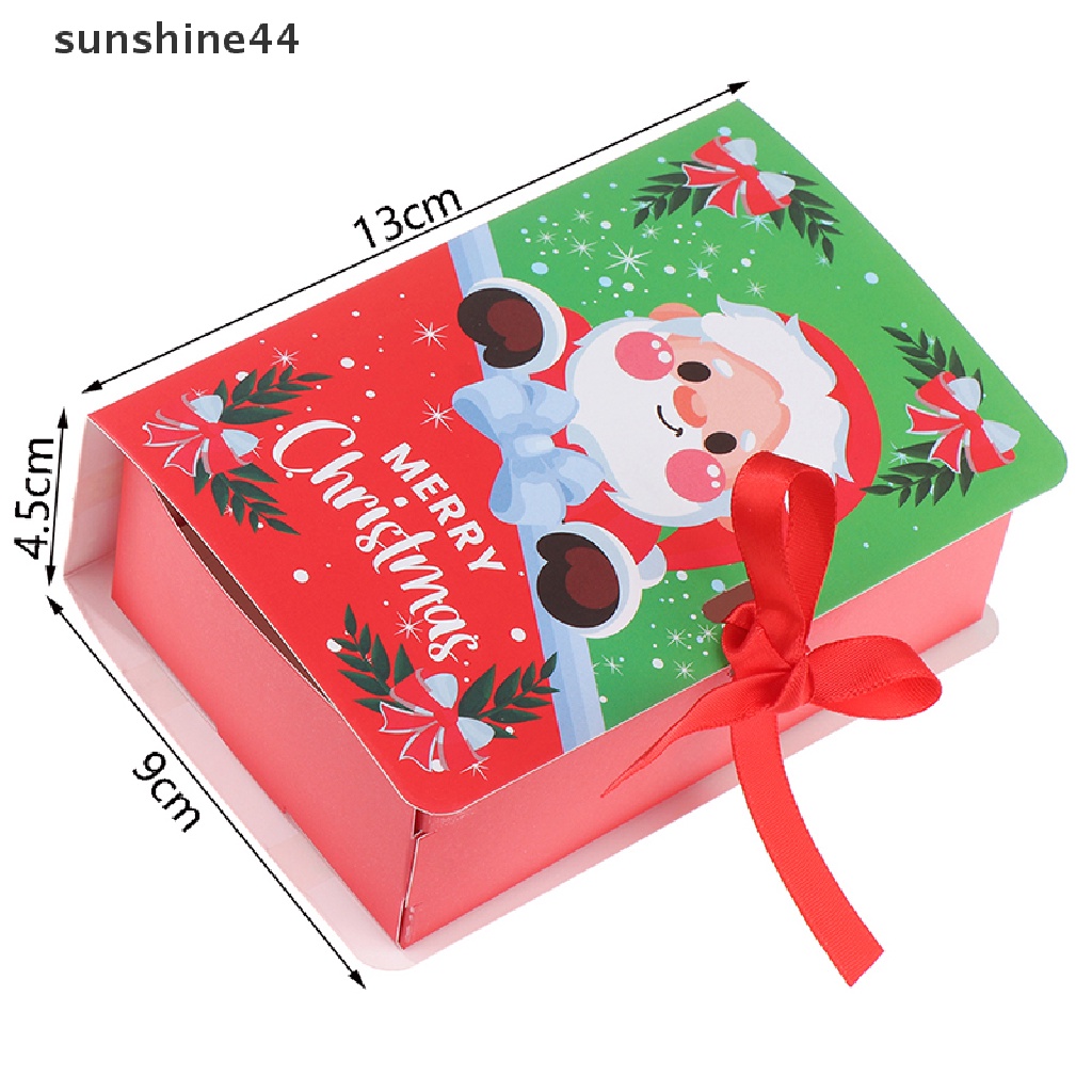 Sunshine 5Pcs Kotak Permen / Hadiah Bentuk Buku Untuk Pesta Natal