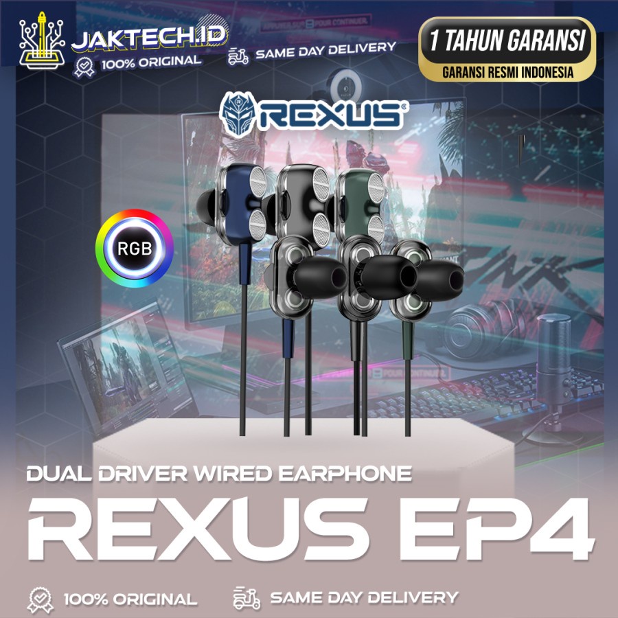 Rexus EP4 Earphone Gaming