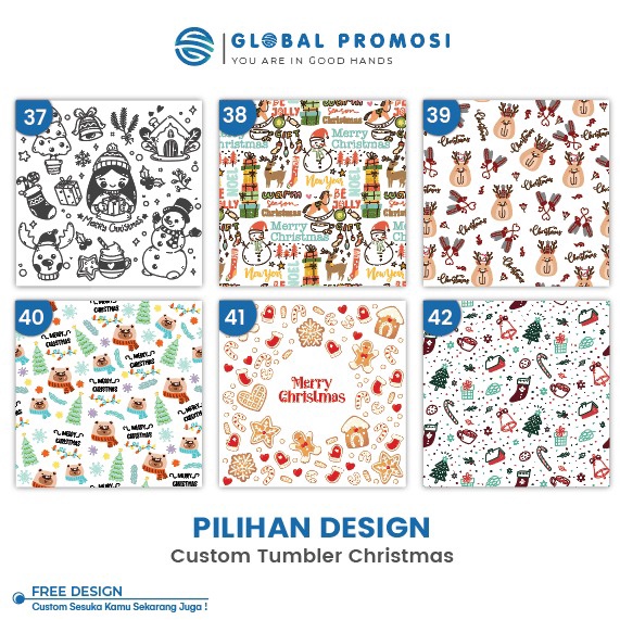 Pilihan Desain Khusus Tumbler Tema Natal