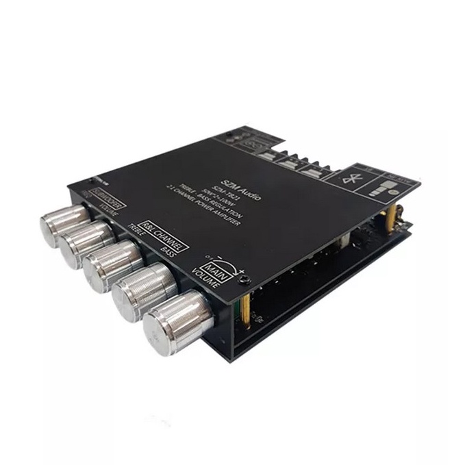 SZM Audio Bluetooth Audio Receiver 5.0 Digital Amplifier Board 50W x 2 + 100W - SZM-TB21 - Black