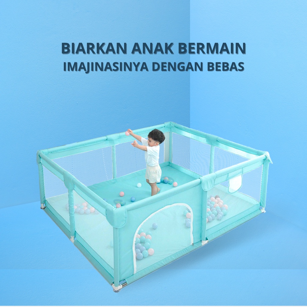 KIDDAILY PLAYFENCE PAGAR KOLAM TEMPAT MAIN BERMAIN MANDI BOLA BAYI ANAK BABY SAFE FENCE PLAYPEN PLAYMAT PLAYING FENCE PLAY PEN PLAY FENCE