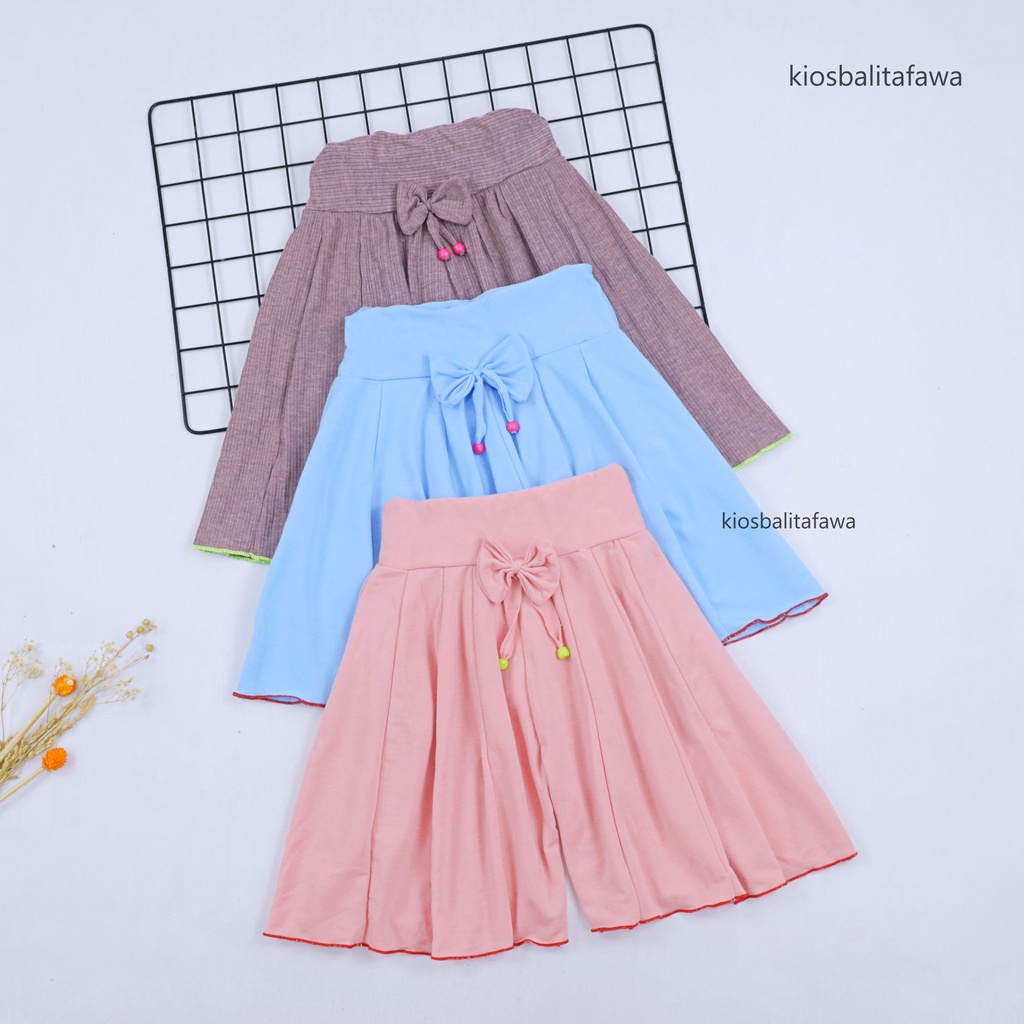 Rok Celana Polos Uk 1-10 Tahun / Bawahan Anak Perempuan Model Rok Celana Cewek Polos Grosir Adem babycinnamon