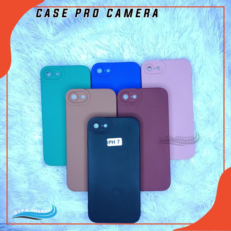 CASE IPHONE 7 Softcase case pro camera macaron bahan tebal di jammin sesui foto master soft case pro camera