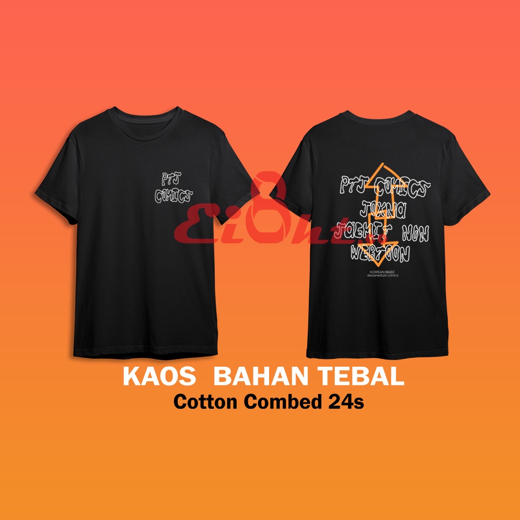 Jual Kaos PTJ Comic Baju PTJ Comic Korea Comic Webtoon Korea Cotton 24s