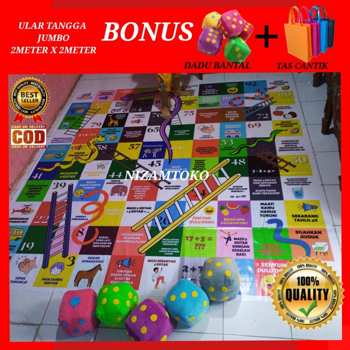 Family Game Ular Tangga Jumbo Raksasa
