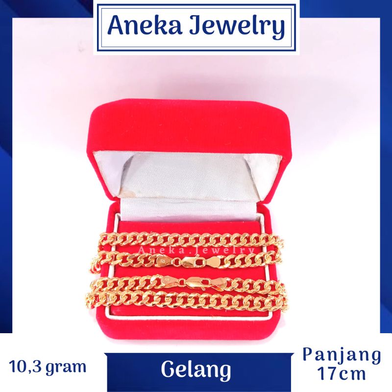 Gelang Stang, Perak 925, Sepuh Emas Rosegold