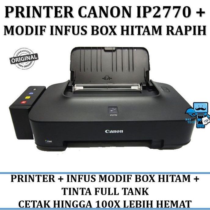Printer Infus Canon Ip2770 Ip 2770 Inkjet + Plus Infus Box Hitam Rapih