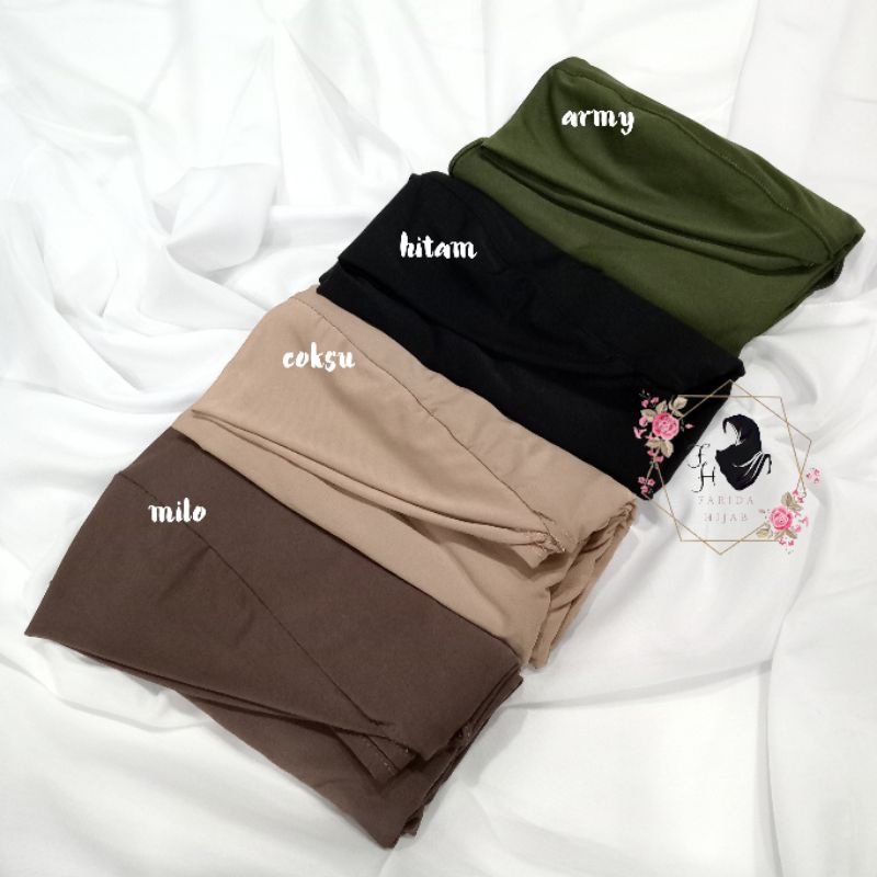 Pashmina jersey Oval belakang non Ped // Hijab pashmina jersey premium