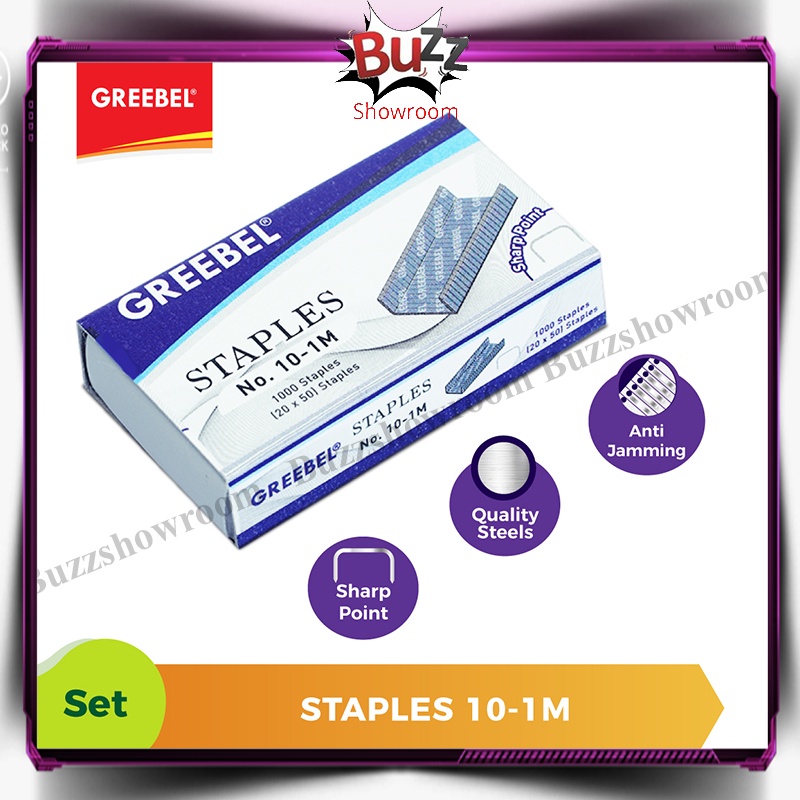 Staples Isi Stapler Refill Jepretan GREEBEL 10-1M