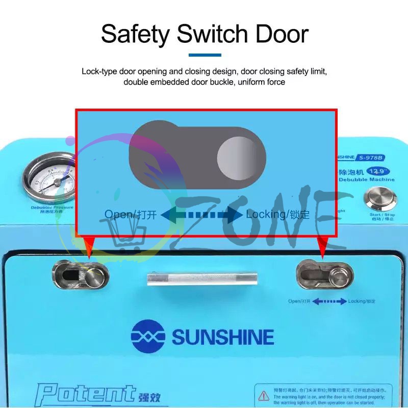 MESIN BUBBLE REMOVER LCD SUNSHINE S-978B 12.9 INCH - OVER SIZE