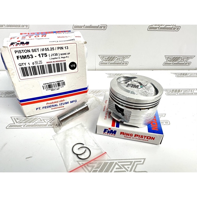 PISTON FIM 53 OVERSIZE 175 55.25 MM PIN 13 JUPITER VEGA R