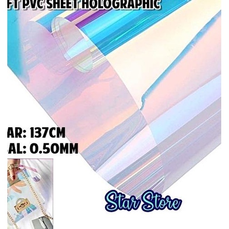 

Plastik Mika Lentur PVC Super Hologram Lebar 137cm / Tebal 0.50mm